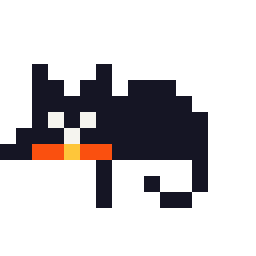 Pixel cat chilling